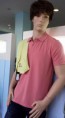 Polo Tiffosi- rosa/ amarelo